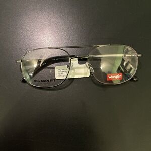 Wrangler W129 Eyeglass Frames Color Gunmetal Full Rim 57-19-145 NWT Frames Only
